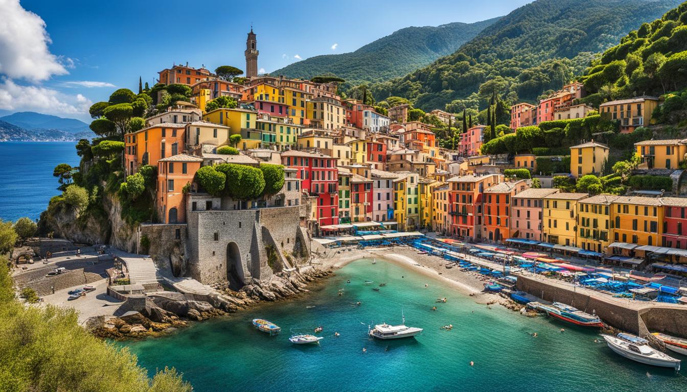 Detaillierte Karte der Italienischen Riviera Ihre perfekte