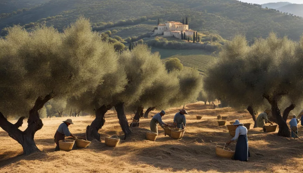 traditionelle Olivenölproduktion